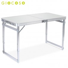 GIOCOSO โต๊ะปิคนิค โต๊ะสนาม Outdoor พับได้อลูมิเนียม 120x60x70 น้ำหนักรับได้ 70กก รุ่น T1 (White)